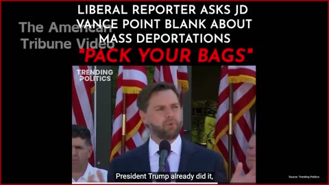 “Pack Your Bags”: JD Vance Scorches Woke Reporter with Epic Response [WATCH]