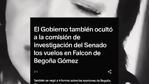 El #Gobierno #ocultó al #Senado los #vuelos en #Falcon de #Begoña #Gómez