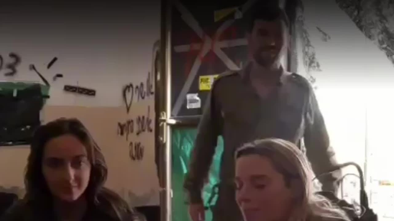 IDF female commander singing while taking a break from fighting Hamas in