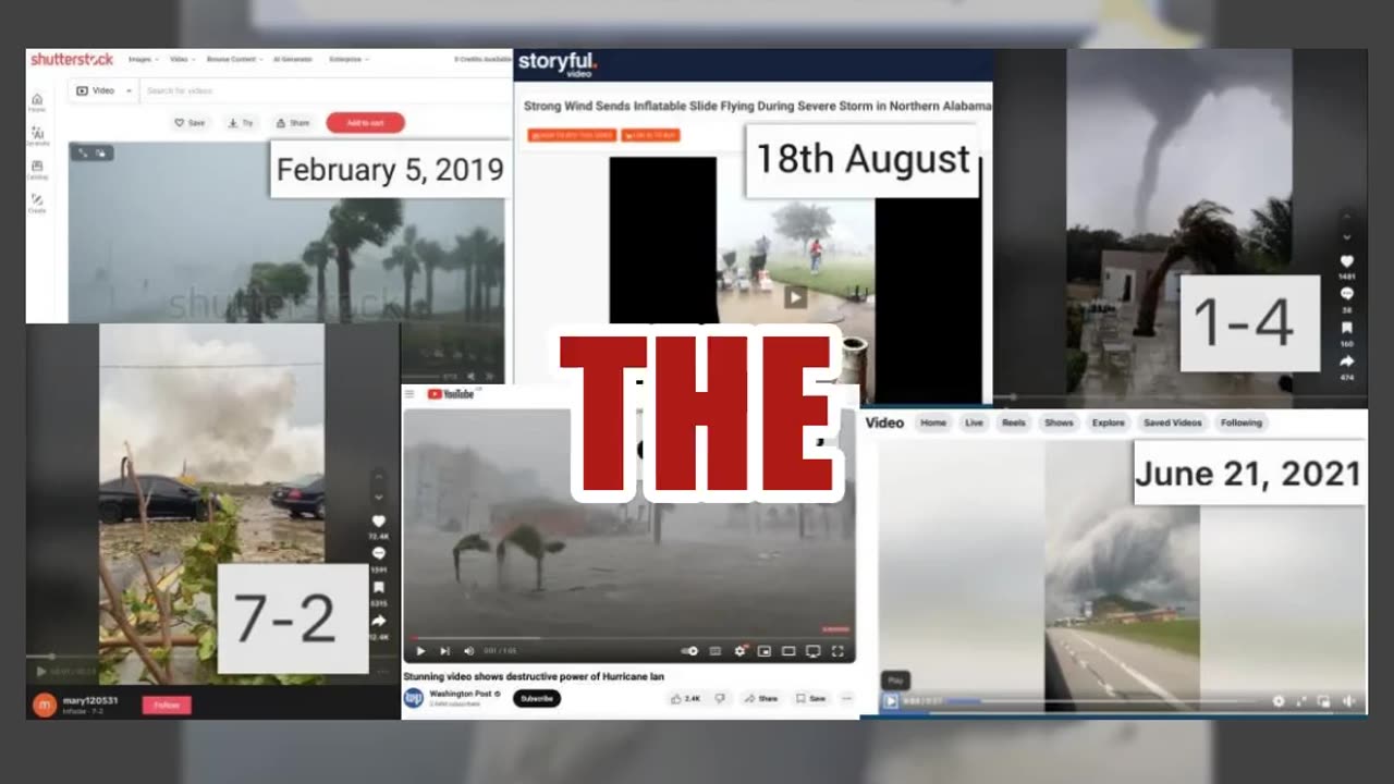 Fact Check: Video Does NOT Show Hurricane Milton -- It's Compilation Of Old, AI Or Manipulated Clips