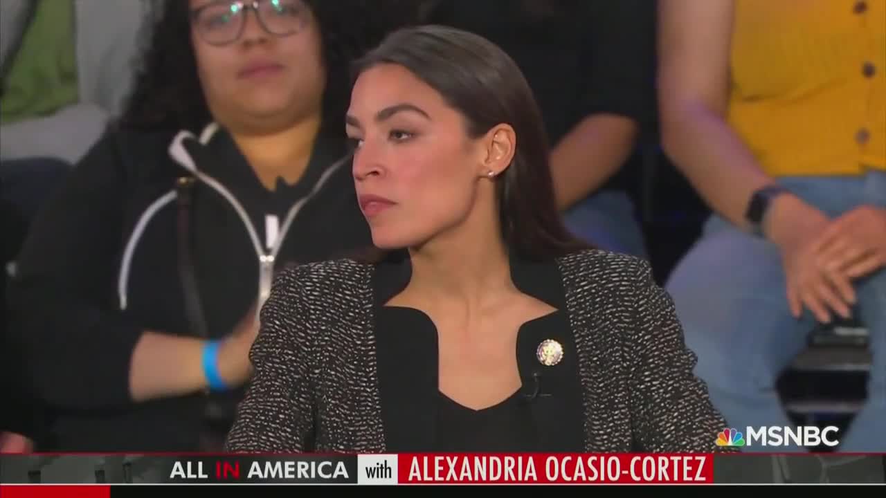 'That's unacceptable!' Ocasio-Cortez shuts down town hall heckler