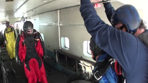 100-Year-Old Man Skydives for Birthday