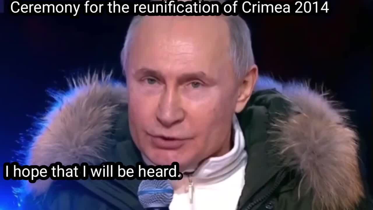 Putin - Ceremony for the reunification of Crimea '2014'