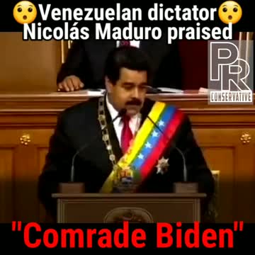 Venezuelan dictator Nicolás Maduro praised "Comrade Biden"