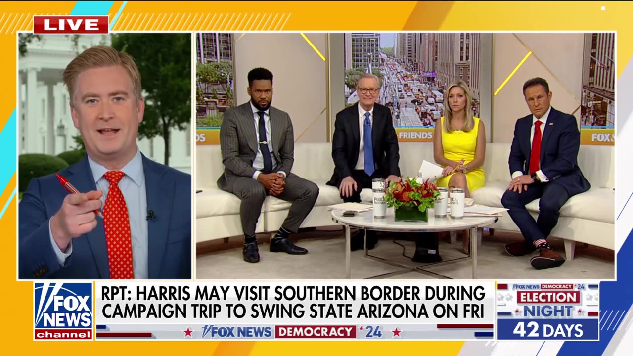 Fox News Peter Doocy Rips Kamala Harris Not Going To Border For Years