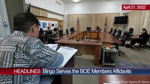 626 Bingo Serves the BOE Members Affidavits