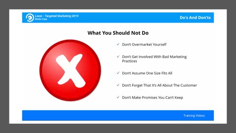 Targeted Marketing - Do's and Don’ts