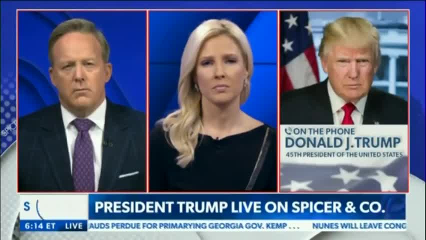 Trump talks election fraud with Spicer