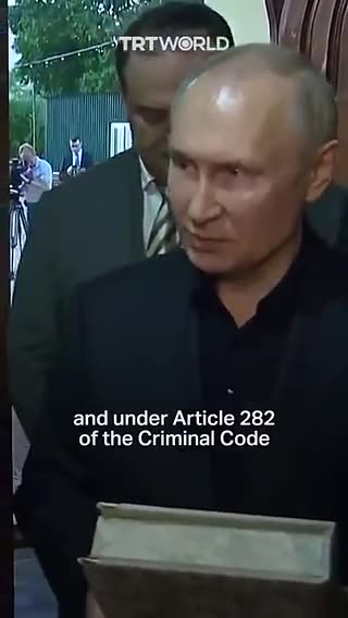 Putin , Disrespecting the Holy Quran a crime in Russia! 📖 ❤️