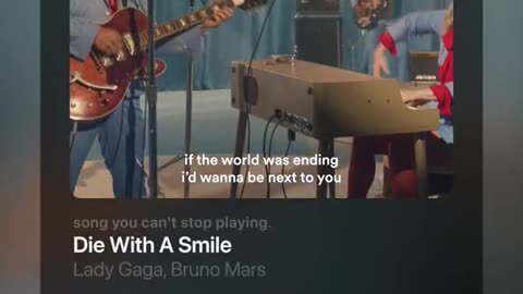 Lady Gaga & Bruno Mars - Die with a Smile (Lyrics)