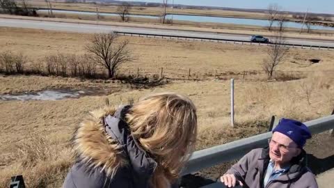 Truckers US Convoy Roadside Oklahoma February 27, 2022