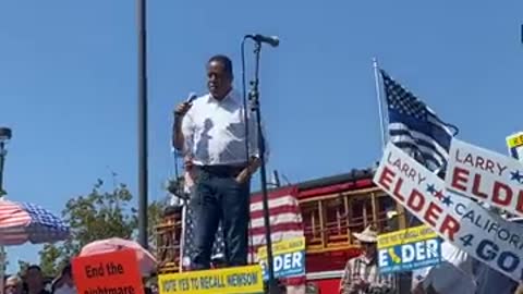 Back 2 Facts captures Larry Elder's campaign speech