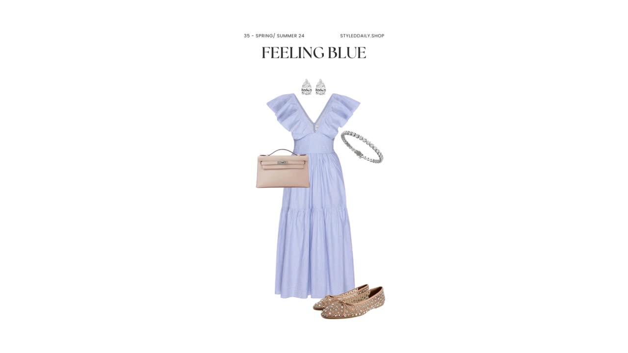 Styling the Perfect Summer Look with Misa's Light Blue Leonora Dress | Styled Daily