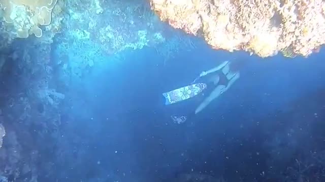 Diving under the deep sea