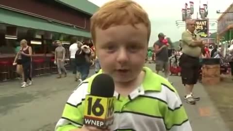 Apparently' kid interviewed at Pennsylvania county fair