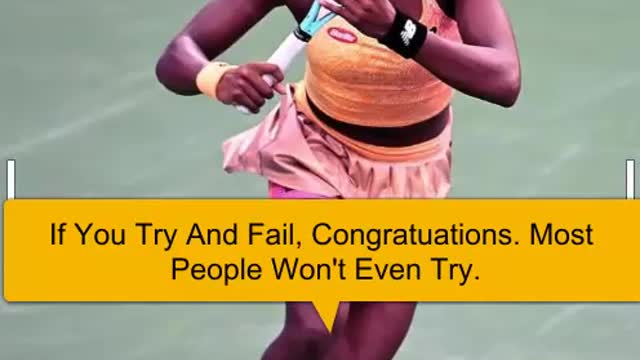 Coco Gauff If You Try And Fail Motivational Quote