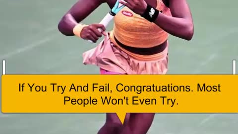 Coco Gauff If You Try And Fail Motivational Quote