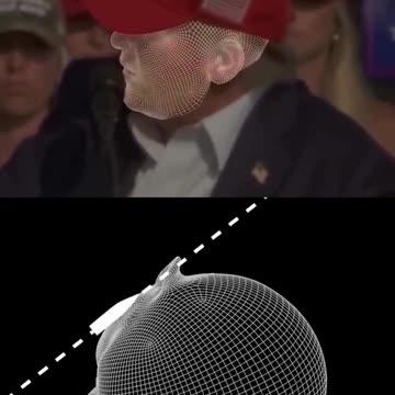 Trump near-assassination breakdown of 3 bullets passing his head