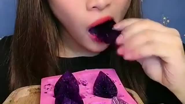 mukbang asmr korean corn dog, tzuyang korean mukbang eating show, peanut butter cookie