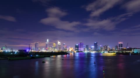 Saigon Landscape Vietnam Travel Light City
