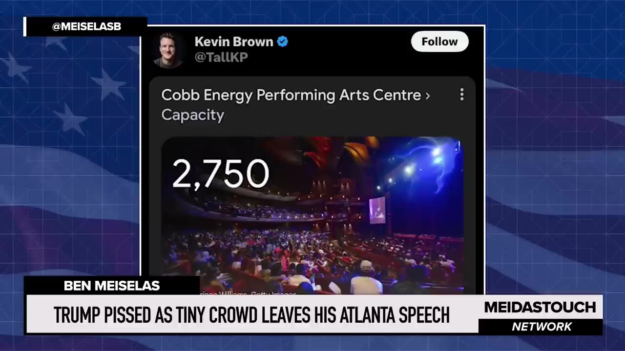 Trump Furious as Sparse Crowd Walks Out of Atlanta Speech