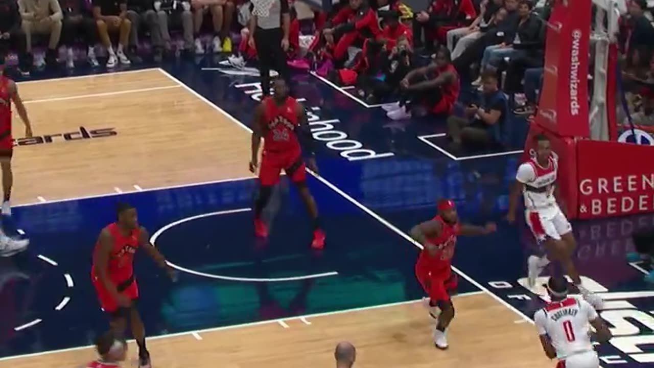 NBA - Bilal Coulibaly knocks down the heavily contested 3!