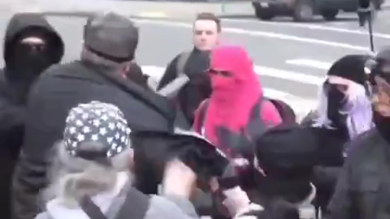 ANTIFA Getting Clobbered on the Streets.mp4