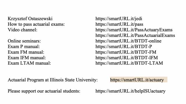 Exam LTAM exercise for July 24, 2021