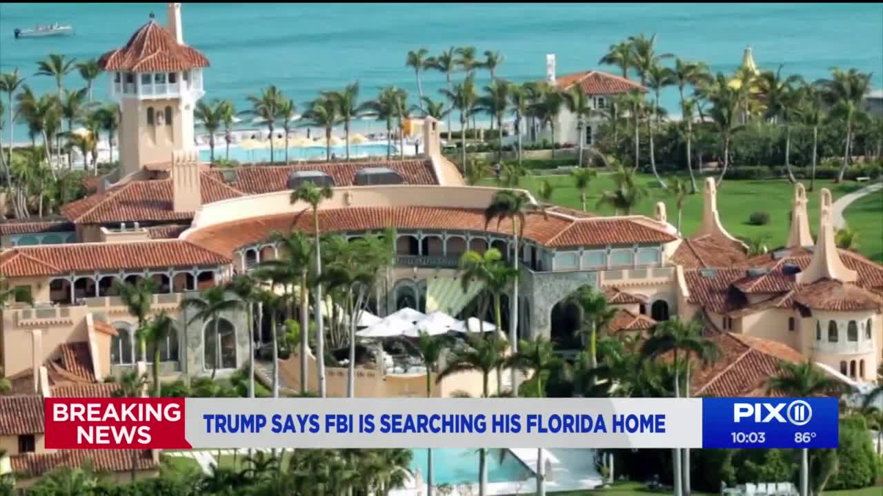 Trump says FBI conducted search at his Mar-a-Lago estate