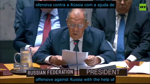 Todas as ações da OTAN baseadas em garantir o domínio dos EUA - Lavrov no CSNU