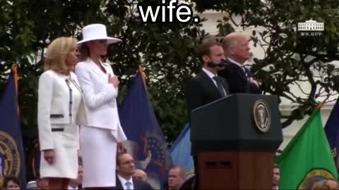 President Trump holds a welcoming ceremony for the French president