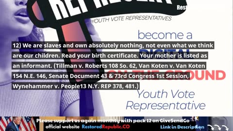 RESTORED REPUBLIC REPORT UPDATE