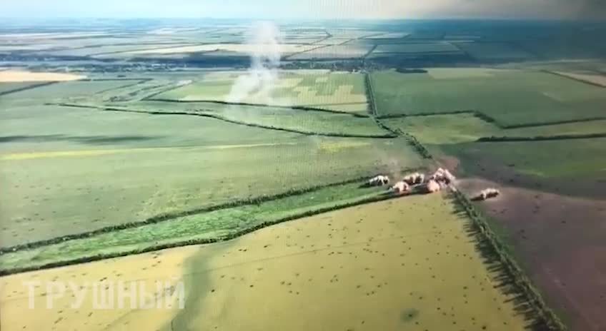 TOS-1 hits the positions of the Armed Forces of Ukraine near Donetsk.