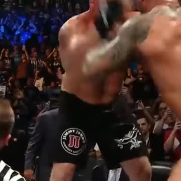 Randy Orton and brock leaner amazing fight