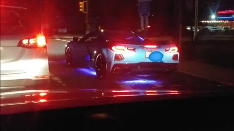 neon lights on car by Jack the Irish wolfhound