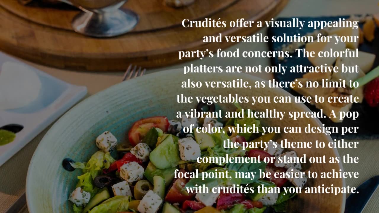 Colorful and Creative Crudites Ideas for Your Next Outdoor Party