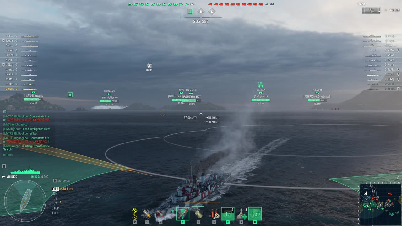 World of Warships in the Kidd