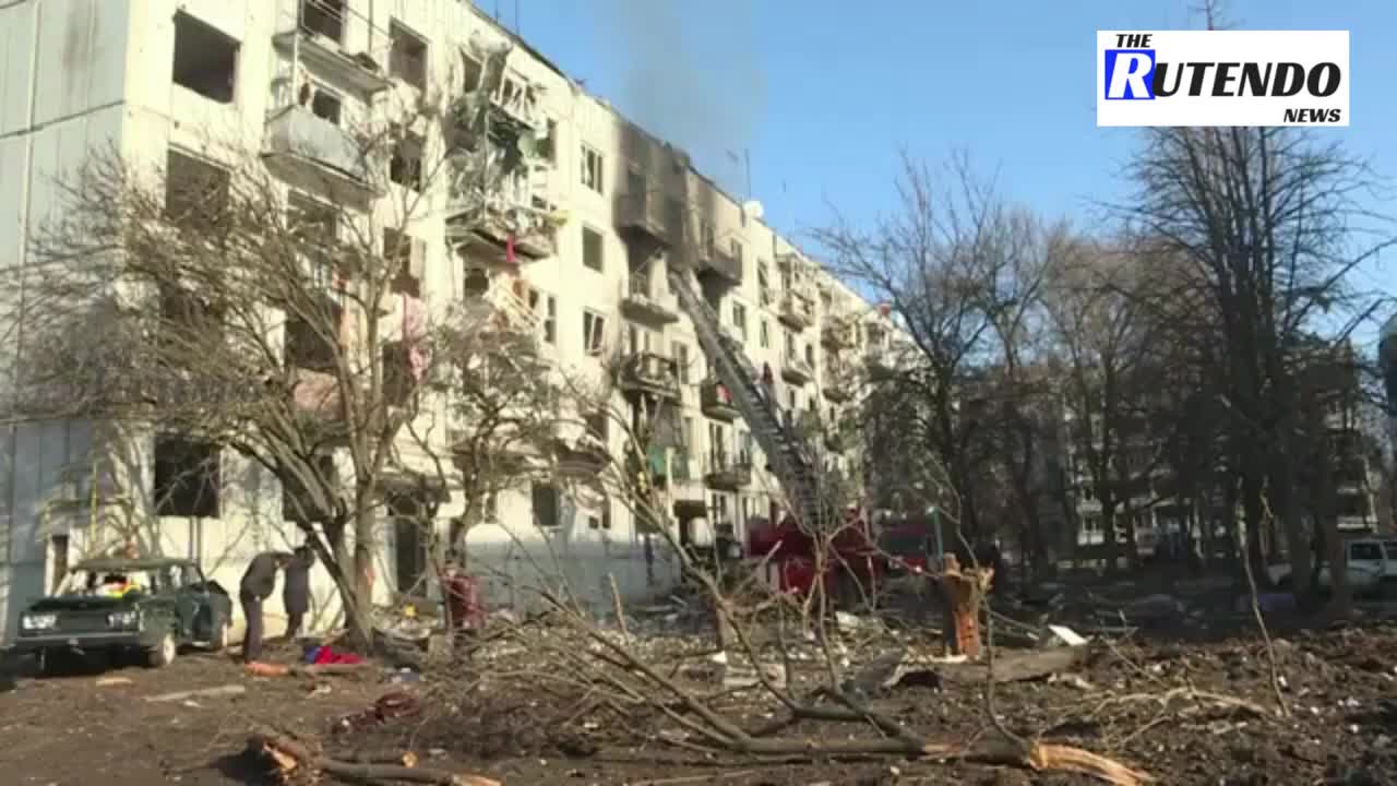 Ukraine residential buildings shelled as Putin launched 'military operation' | The Rutendo