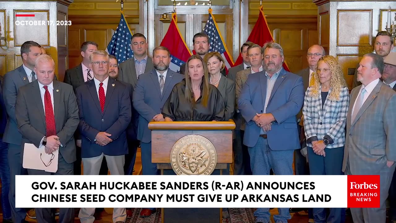 Gov Sarah Sanders: Chinese StateOwned Company Must Give Up Arkansas Land