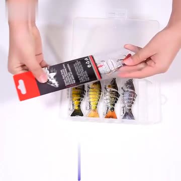 Lifelike Jointed Multi Sections Fishing Lure