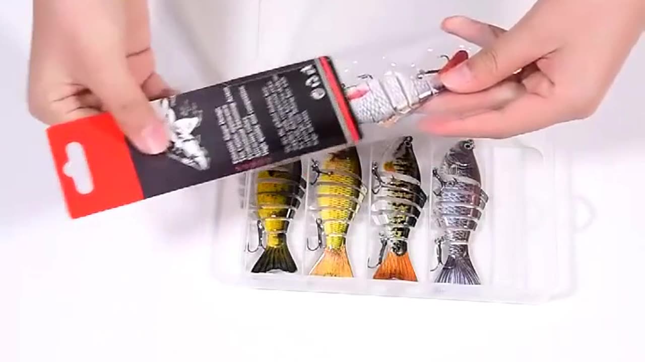 Lifelike Jointed Multi Sections Fishing Lure