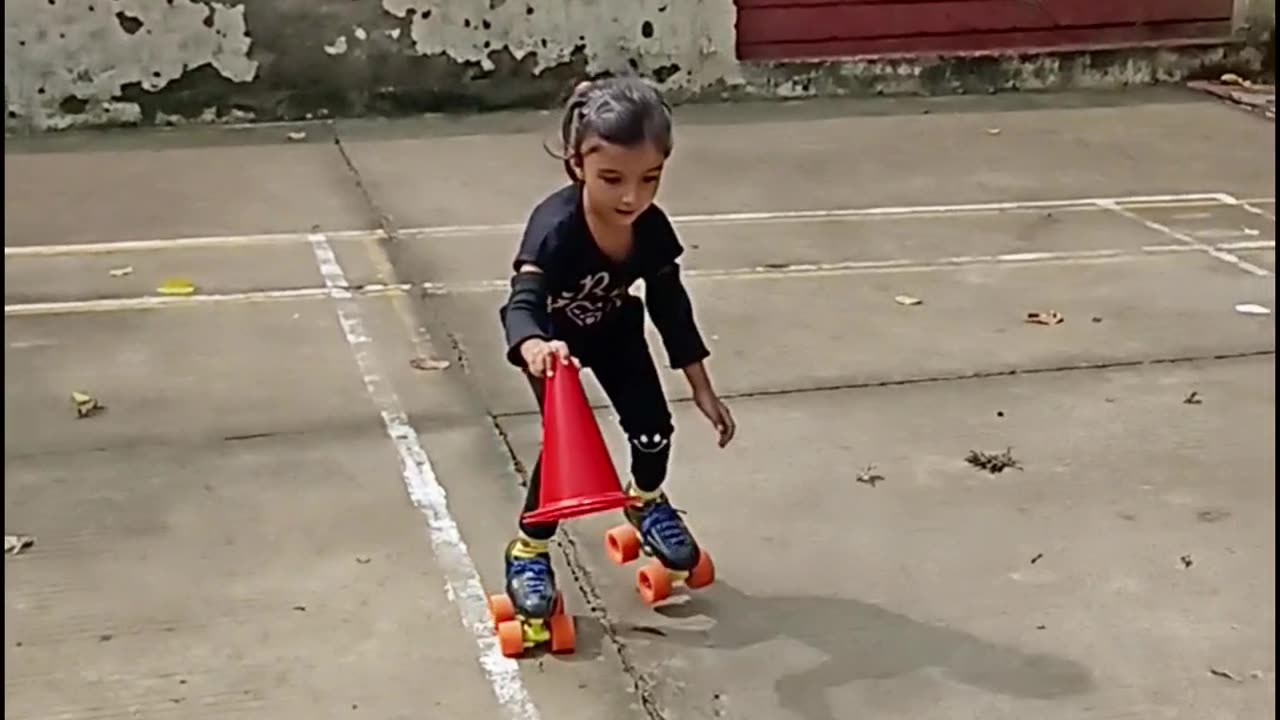 Cones Taking Practice | Skating | Skating Girl | #rumble #rumble studio #skaterharshalidhankhola