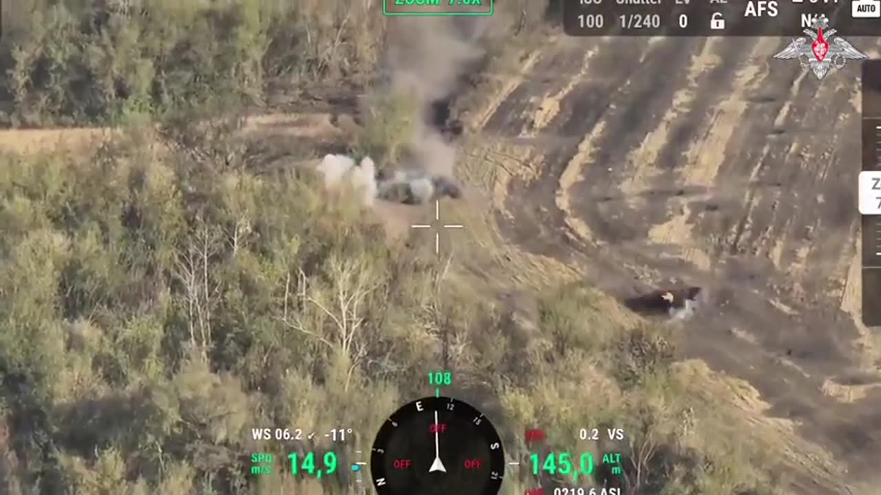 Russian MOD released footage of combat operations against the Ukrainian army in the Kursk region