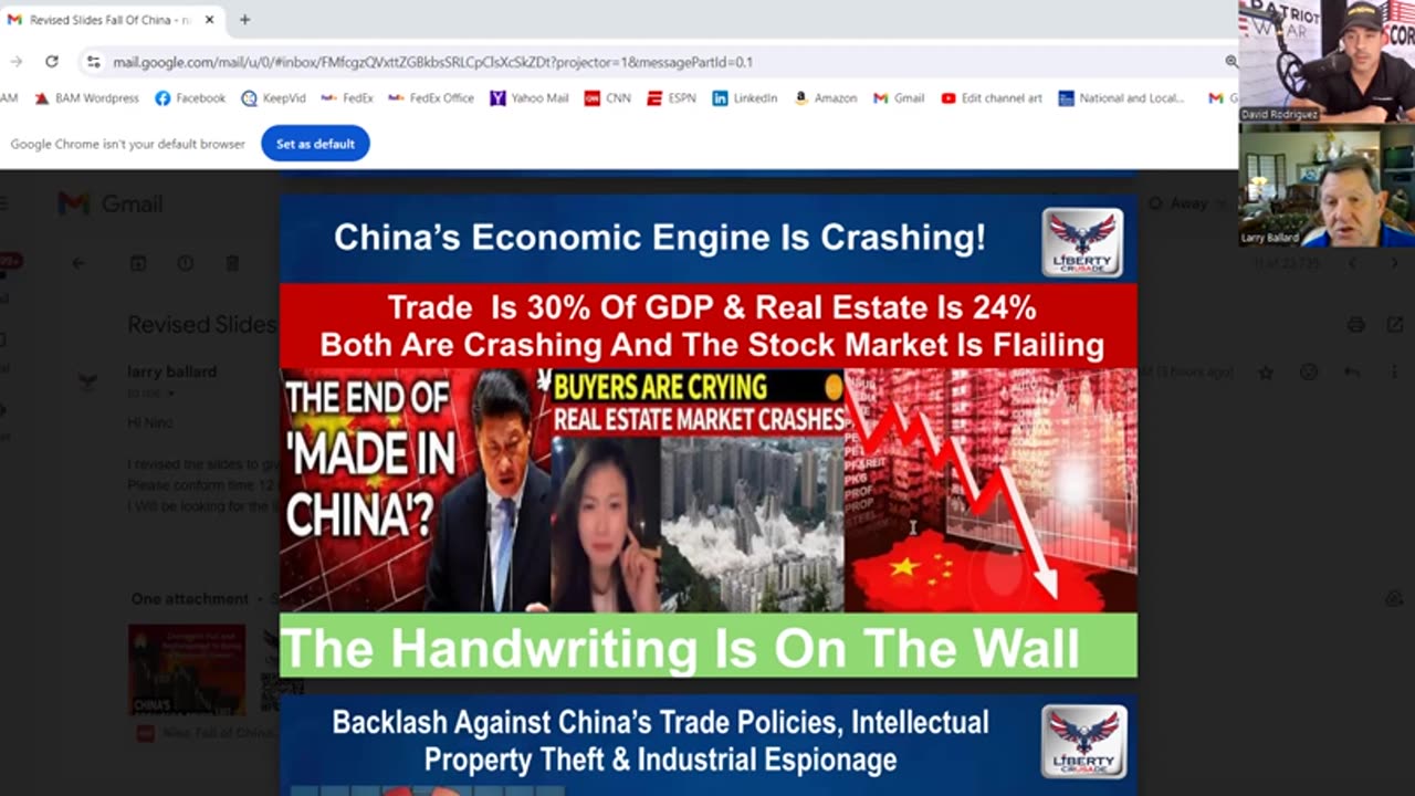 Larry Ballard-THE END OF CHINA!- China Has Collapsed..Weaknesses EXPOSED!