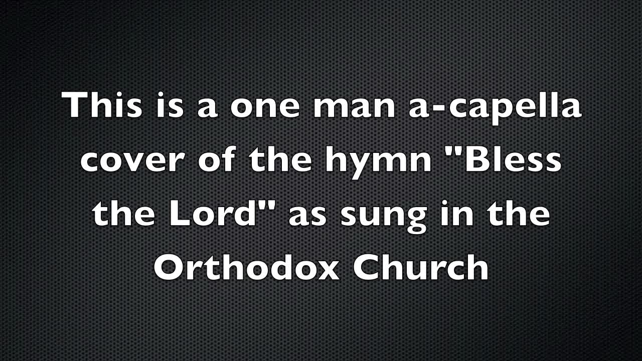 Impressive one-man a capella church hymn