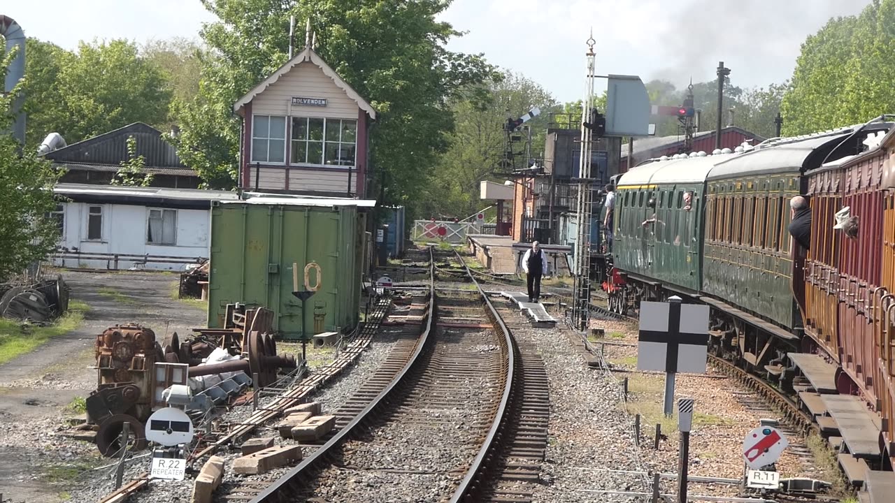 Approaching Into Rolvenden's Passing Loop In Kent UK 2023