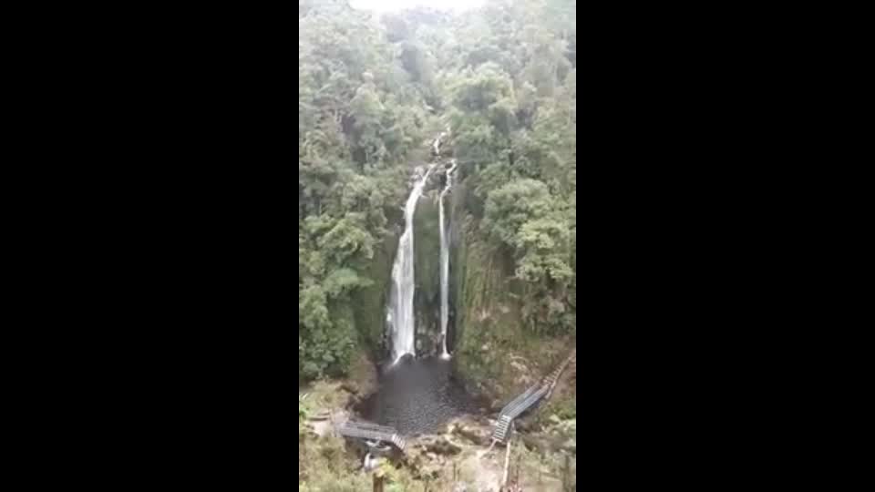 view of the waterfall from a distance