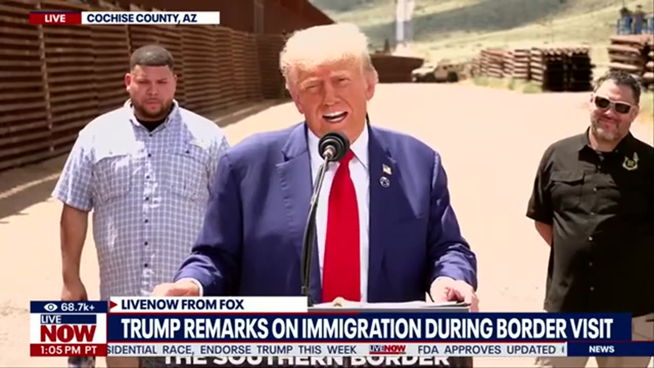 FULL REMARKS: Trump visits border, SLAMS 'Border Czar' Kamala Harris | LiveNOW from FOX