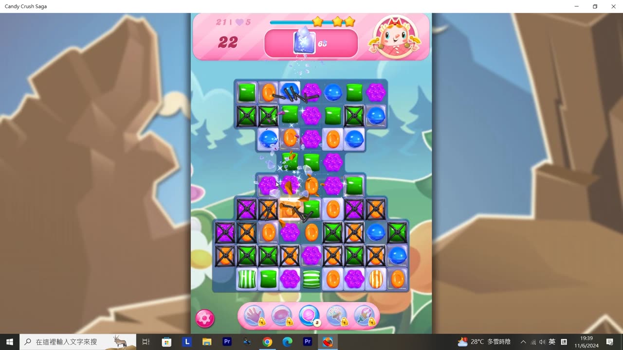 Candy Crush Saga Record (Level 21)