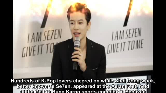 Asian Games indulges K-Pop lovers with Se7en concert